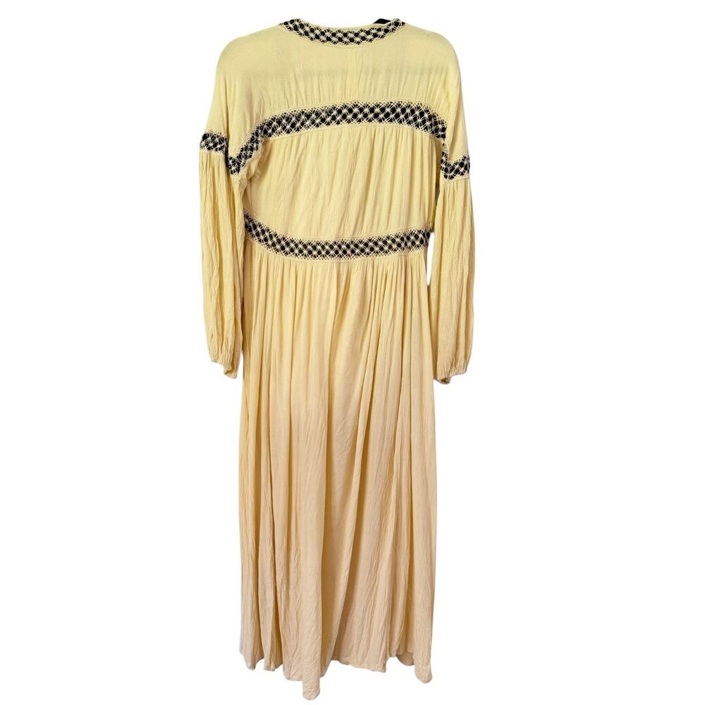 Raga Anthropologie Montana Plunge Maxi Dress Oversized Size Small - Picture 5 of 14